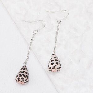 Hebrew Cone Shell Dangle Drop earrings